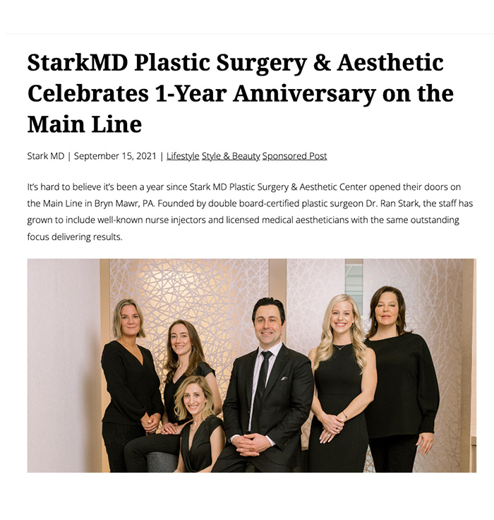 Stark MD - Press Article - Philadelphia Style - September 15, 2021